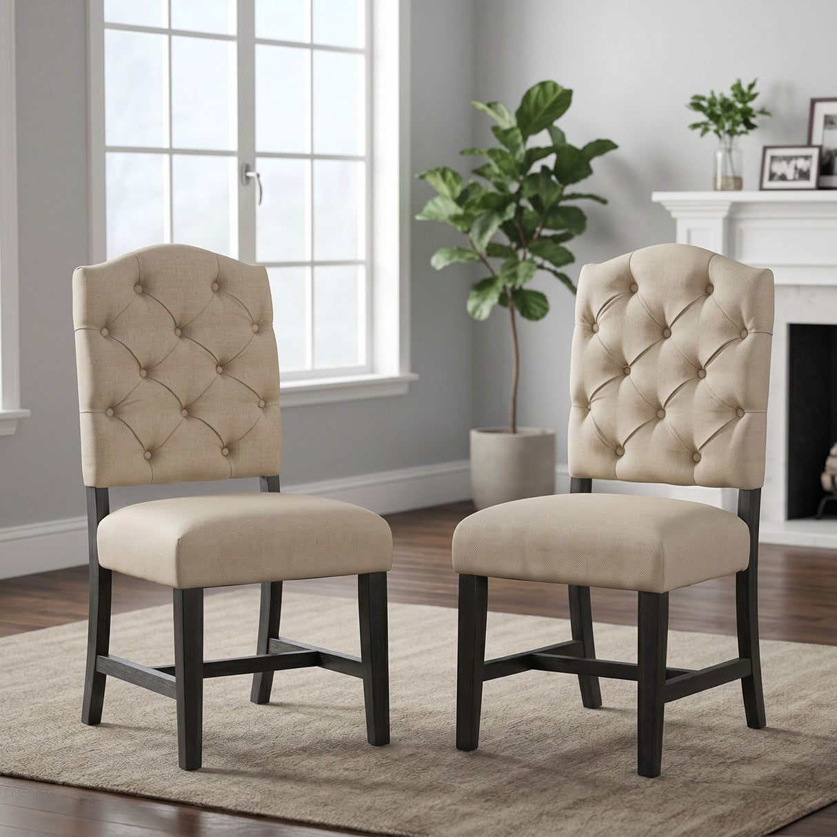 Retro Style Dining Chair Set