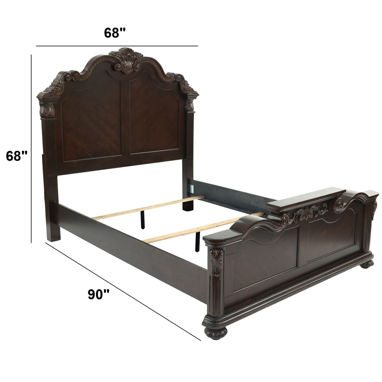 Bed With Carved Details