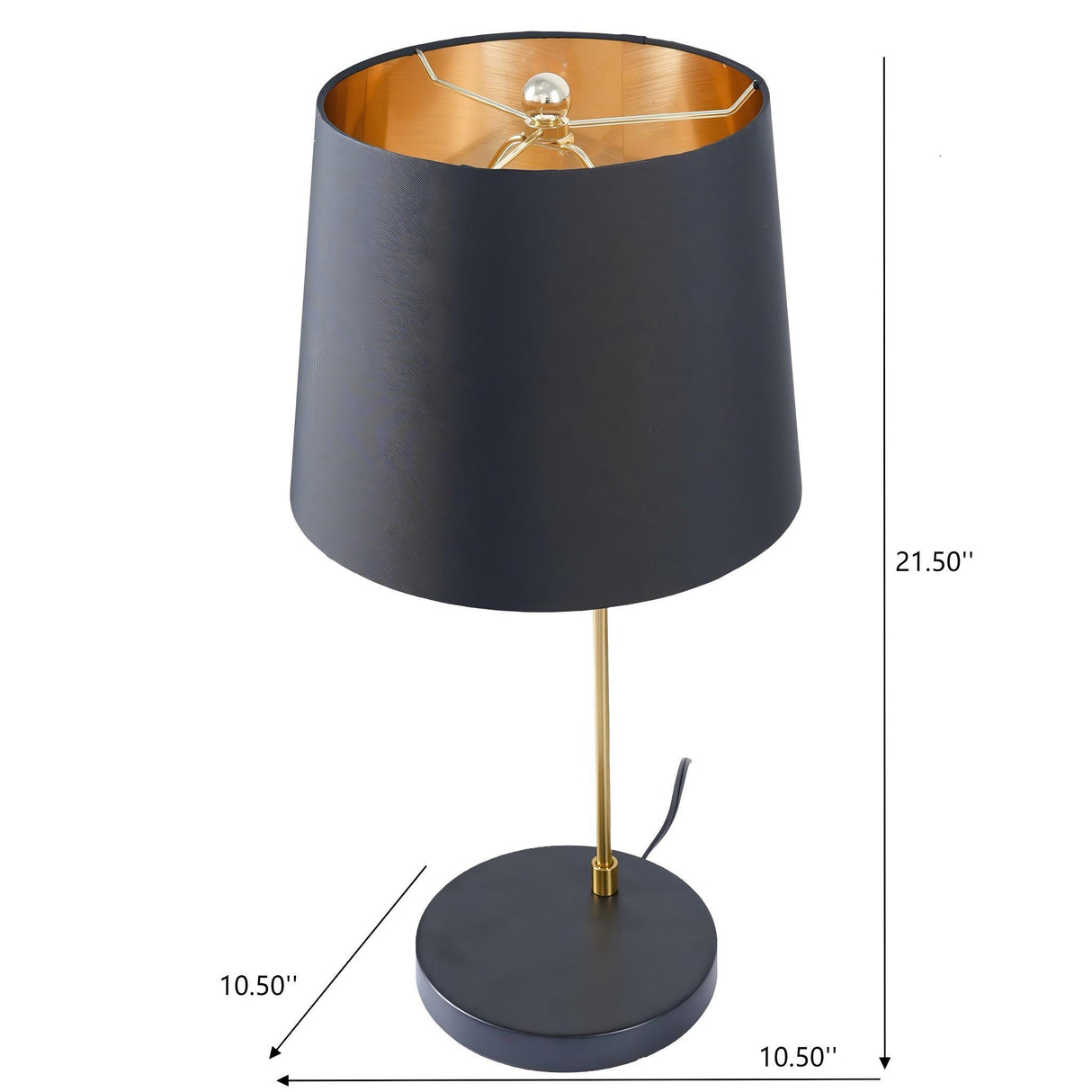 Desk Lamp For Bedside And Table Use - Black