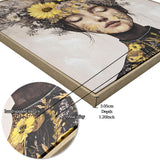 Beauty Posters Beauty Lady Wall Art Floral Canvas Artwork For Living Room - Ginger