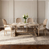 Upholstered Dining Armchair (Set of 2) - Beige