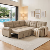 Convertible Sectional Sofa Bed & Pull Out Sleeper And Storage
