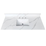 Bathroom Vanity Top With Undermount Sink, 3 Pre Drilled Holes