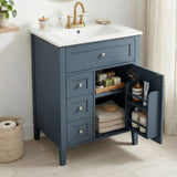 Bathroom Vanity With Sink, Soft Closing Cabinet