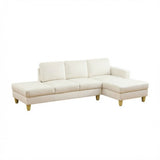 L - Shaped Sectional Sofa With Chaise & Ottoman