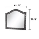 Sophia - Tufted Mirror - Gray