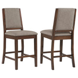 Allen - Upholstered Counter Chair (Set of 2) - Oak