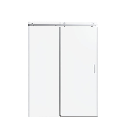 Frameless Single Sliding Shower Door, Sgcc Tempered Glass, Reversible