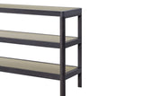 Console Table With Insets - Black
