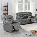 Living Room Set With Pillow Armrest And Tufted Backrest