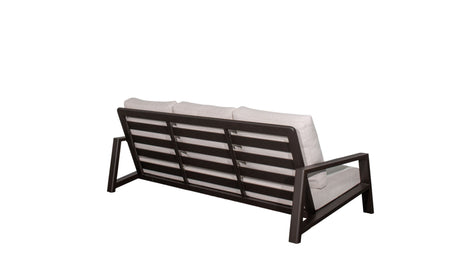 Verona - Seating Sofa - Dark Espresso / Gray / Off White