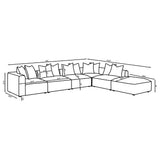 Amherst - Modular Sectional With Cushions - Gray