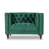 Evelyn - Mid-Century Modern Tufted Back Lounge Chair