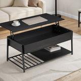 Contemporary Coffee Table, Lift Top, Rectangular