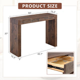 Elegant Bar Table With 2 Drawers