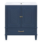 Bathroom Vanity With Sink, Soft Closing Door, Multi Functional Storage