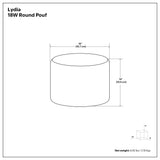 Lydia - Handcrafted Round Pouf