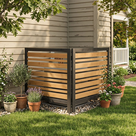 Outdoor Air Conditioner Fence Screen
