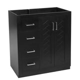 Retro Style Bathroom Vanity With 3 Drawers & Soft-Closing Doors