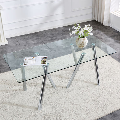 Dining Table With Transparent Surface
