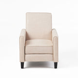 Upholstered Push Back Recliner Chair For Living Room