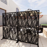 Free Standing Decorative Privacy Screen, Outdoor And Indoor Divider
