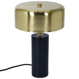 Desk Lamp With Drum Shade - Black