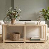 Milo - Console Table With Lower Shelf - Natural