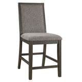 Upholstered Dining Chairs Counter Height (Set of 2) - Gray