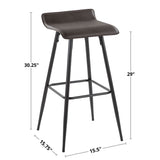 Ale - Contemporary Fixed-Height Bar Stool (Set of 2)