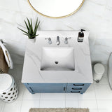 Bathroom Vanity Top With Undermount Sink, 3 Pre Drilled Holes