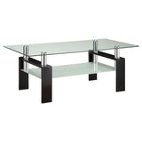 Moriah - 1 Shelf Rectangular Coffee Table - Black