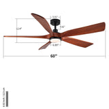 Ceiling Fan With Light And Remote Control