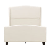 Platform Bed Frame With Tall Headboard And High Footboard