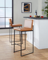 Fuji - Contemporary High Back Barstool Elegant Design