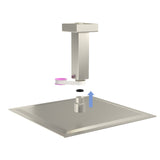 Ceiling Mounted Shower Arm With Flange Stainless Steel