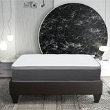 12'' Hybrid Mattress In A Box, Plush Gel Memory Foam Mattress Top With Pocket Coil Base - Gray / White - Queen