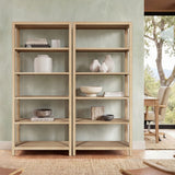 Ellis - 5 Shelf Open Frame Bookcase - Natural