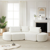 V - Shaped Modular Sofa Set With 3 Pillow