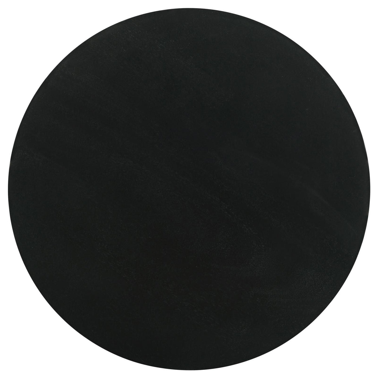 Stain Pedestal Accent Table Elegant Design With Round Top - Black