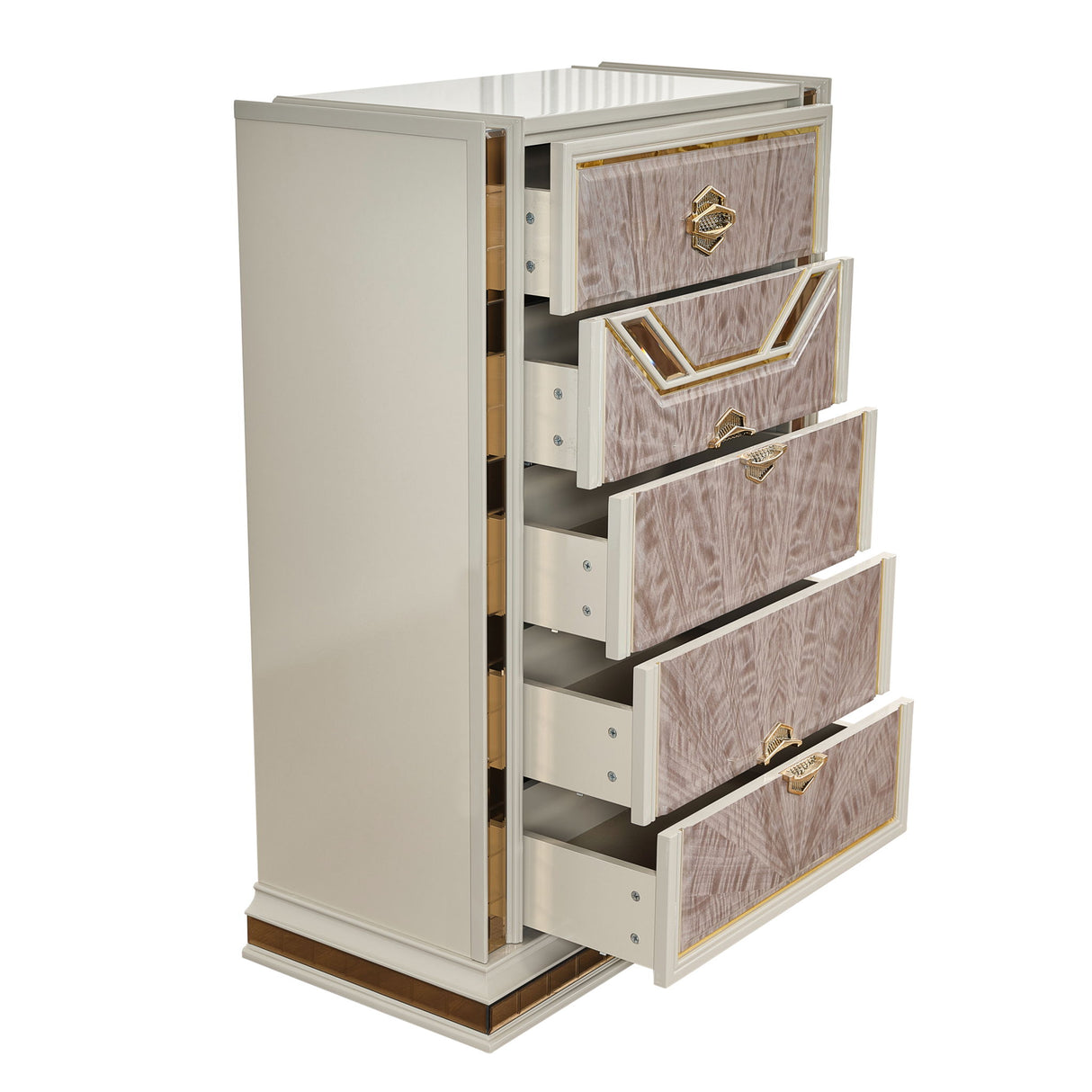 Omari - 5 Drawer Chest - Beige