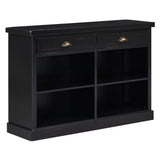 Console Table With 2 Drawers And Open Shelves