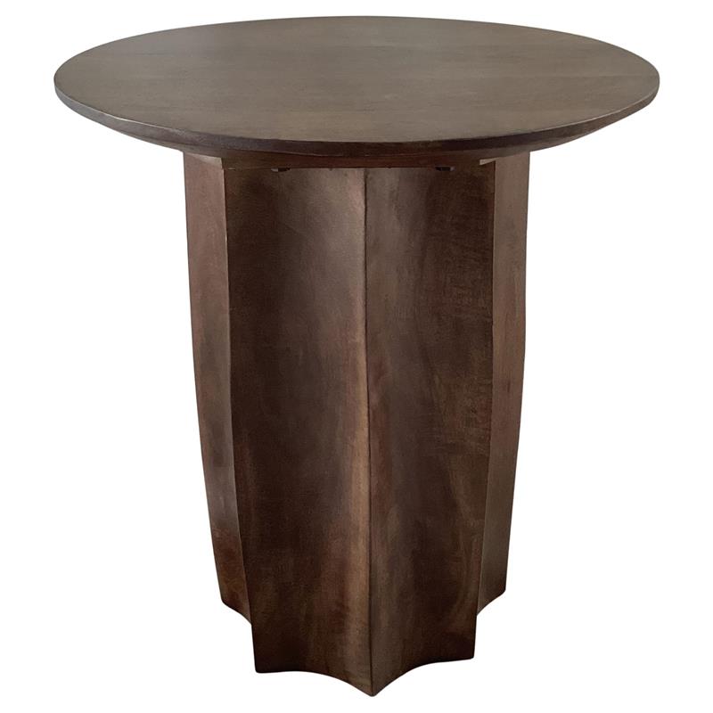 Cayenne Solid Mango Wood Accent Side End Table Walnut - 710777