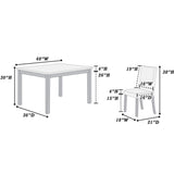Dining Table With 4 Upholstered Side Chairs