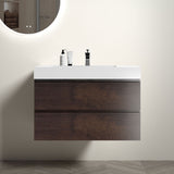 Alice - Bathroom Vanity Wall Mounted With Sink, Large Storage