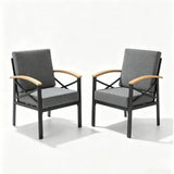 Outdoor Patio Armchair, All Weather (Set of 2)