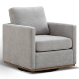 Square Upholstered Swivel Accent Chair