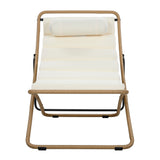 Outdoor Folding Chair With Adjustable Backrest (Set of 2)