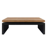 Coffee Table Rectangular Center Table For Living Room - Black / Natural / Multi / Natural Multi / Natural Wood / Natural Wood Wash