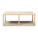 Ellis - Open Frame Coffee Table With Lower Shelf - Natural